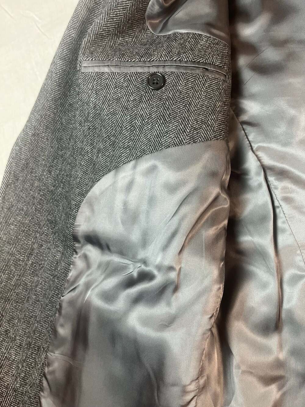 Brooks Brothers Classic Men's Gray Herringbone Sport Coat Blazer - Picture 11 of 12